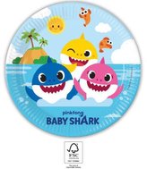 Papírový talíř na párty 23cm Baby Shark - Procos