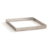 Nerezová forma na pečení čtverec 7x7x3,5cm Microforata perforovaná - Decora