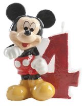Dortová svíčka Mickey 6,5cm číslo 4 - Dekora