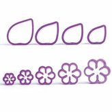 Decora vykrajovátka Gardenia květy a listy (9 ks)