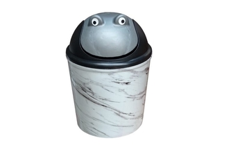 Koš odpadkový výklopný 15L  FROG šedá