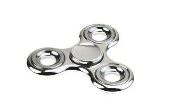 Fidget spinner metalický - Stříbrný