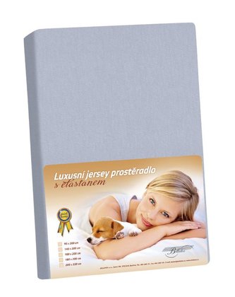 Jersey s elastanem - světle šedá - 100x200 cm