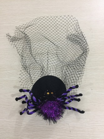 Spona do vlasů pavouk se sítí