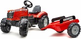 Traktor šlapací Massey Ferguson červený s valníkem