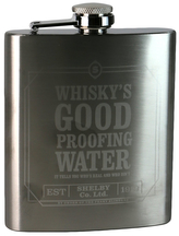 Nerezová plaskačka Peaky Blinders|Gangy z Birminghamu: Whiskey's Good (200 ml|12 x 9 x 2 cm)