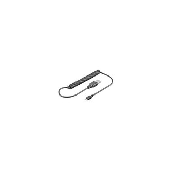 PremiumCord kabel USB 2.0 A-Micro USB B kroucený 50-100cm