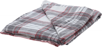 Pléd Káro šedý 130x160 cm
