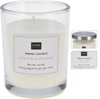 Vonná svíce ve skle 9,8x8 cm Fresh linen