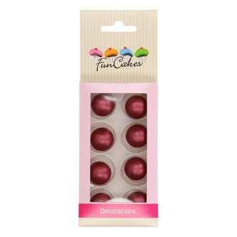 Čokoládové kuličky, ruby 8ks - FunCakes