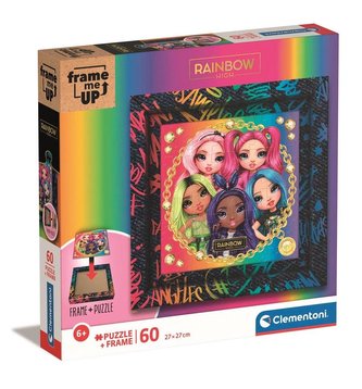Puzzle 60 w ramce Rainbow High