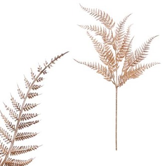 Kapradí, barva zlatá matná.