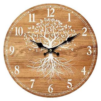 Hodiny nástěnné MDF, 34cm