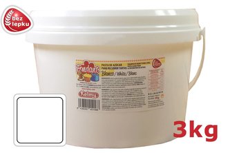 Potahovací hmota 3 Kg bílá - Kelmy Potahovací hmota 3 Kg bílá - Kelmy