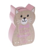 Dřevěná kasička - kočka , 6/54