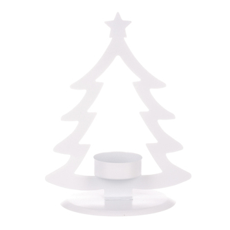 Svícen kovový ve tvaru stromku