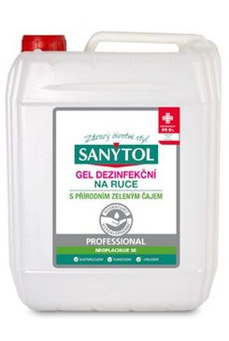 SANYTOL  Dezinfekční gel na ruce PROFESSIONAL 5l SANYTOL  Dezinfekční gel na ruce PROFESSIONAL 5l