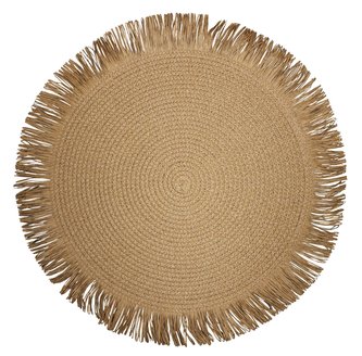 Prostírání kulaté HAVANA hnědá O 38 cm Mybesthome