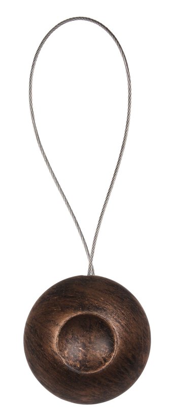 Dekorační ozdobná spona na závěsy s magnetem MAGNES, měděná, O 4 cm Mybesthome