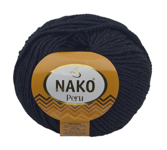 Příze PERU - černá - 100g / 130 m