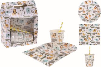 Set párty dětský 41 dílný papírový