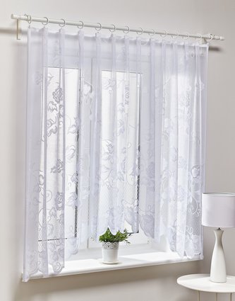 Dekorační oblouková krátká záclona ANIELA bílá 300x150 cm MyBestHome