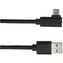PremiumCord kabel USB 3.1 C/M zahnutý konektor 90°, USB 3.0 A/M, 50cm