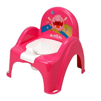 Dětský nočník s poklopem MONSTERS růžový