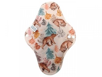 Noční vložka (PUL) - O čem se zdá medvědům, sv. modrý velur (kojenecký plyš)