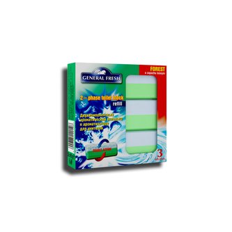 GF dvoufázový tripack náhrad do wc - lesní vůně 3x40g