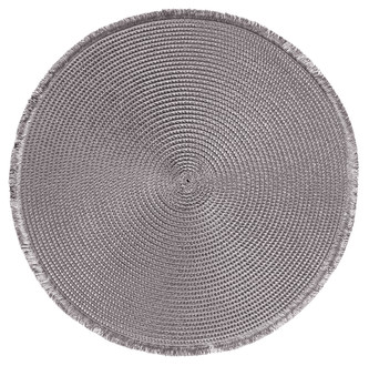 Prostírání kulaté CARIBI šedá O 38 cm Mybesthome