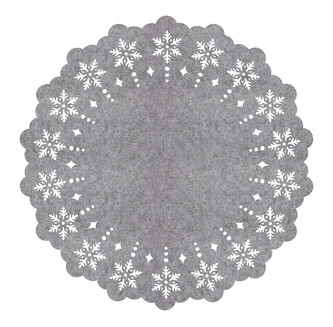 Prostírání SNĚŽENKA šedá O 38 cm Mybesthome