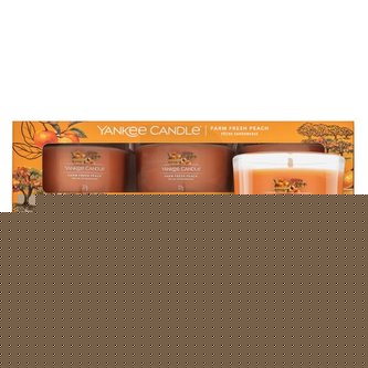 Yankee Candle Sada votivních svíček ve skle Farm Fresh Peach 3 x 37 g unisex