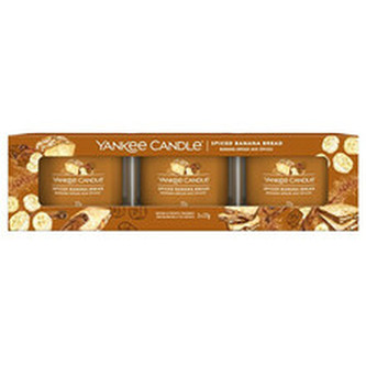 Yankee Candle Sada votivních svíček ve skle Spiced Banana Bread 3 x 37 g unisex