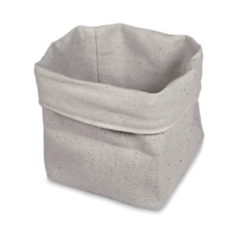 Taška na pečivo bavlna 19,5 × 19,5 cm, ecru