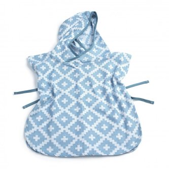 Mušelínové PONCHO M Niagara Blue