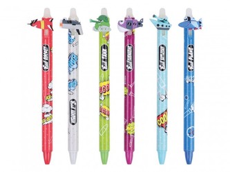 Kuličkové pero gumovací 0,5 Guns/Zbraně 6 druhů 20ks v boxu Kuličkové pero gumovací 0,5 Guns/Zbraně 6 druhů 20ks v boxu