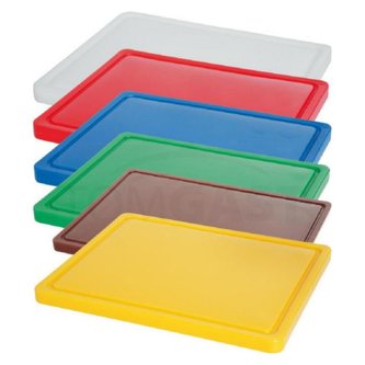 Deska s drážkou 500 × 300 × 15 mm, žlutá