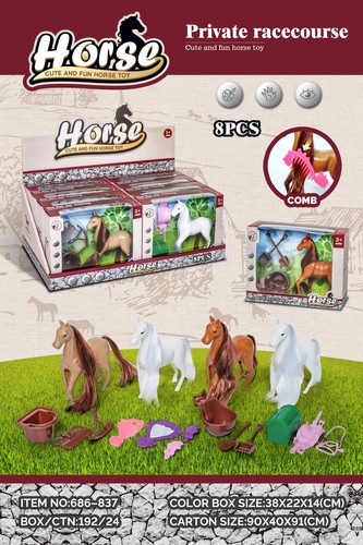 Koník + hřebínek + doplňky