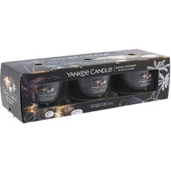 Yankee Candle Sada votivních svíček ve skle Black Coconut 3 x 37 g unisex