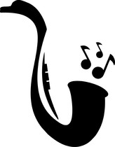 ARTEMISS Saxofon - plastová šablona 439 Rozměr: C 14,5x14,5cm