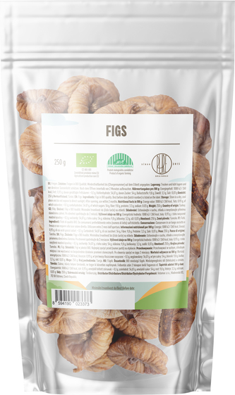 BrainMax Pure Fíky sušené - celé BIO, 250 g