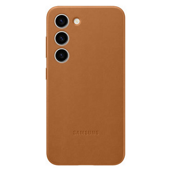 Samsung Leather Case Galaxy S23, Camel