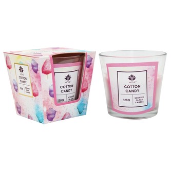 ARÔME Svíčka 120 g, ve skle, Cotton Candy