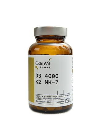 Ostrovit - Vitamin D3 4000 IU + K2  MK-7 90 tablet