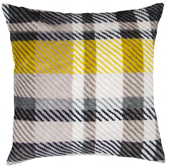 Polštář TARTANNE žlutá 40x40cm mikrovlákno, ESSEX