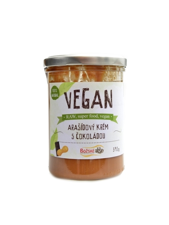 Božské oříšky - Vegan arašídový krém s čokoládou 390g