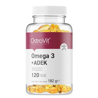 Omega 3 + ADEK - OstroVit - 120 kaps. - eucalypt