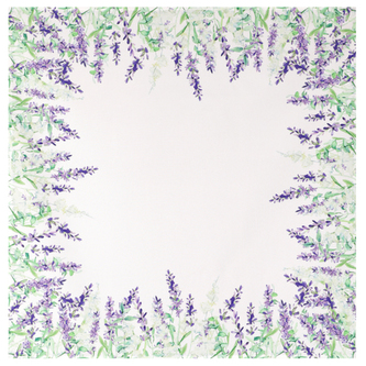 Ubrus s motivem levandule, 80x80 cm,100 % polyester.