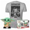 Funko POP! & Tee Box: The Mandalorian - Grogu w/cookie S